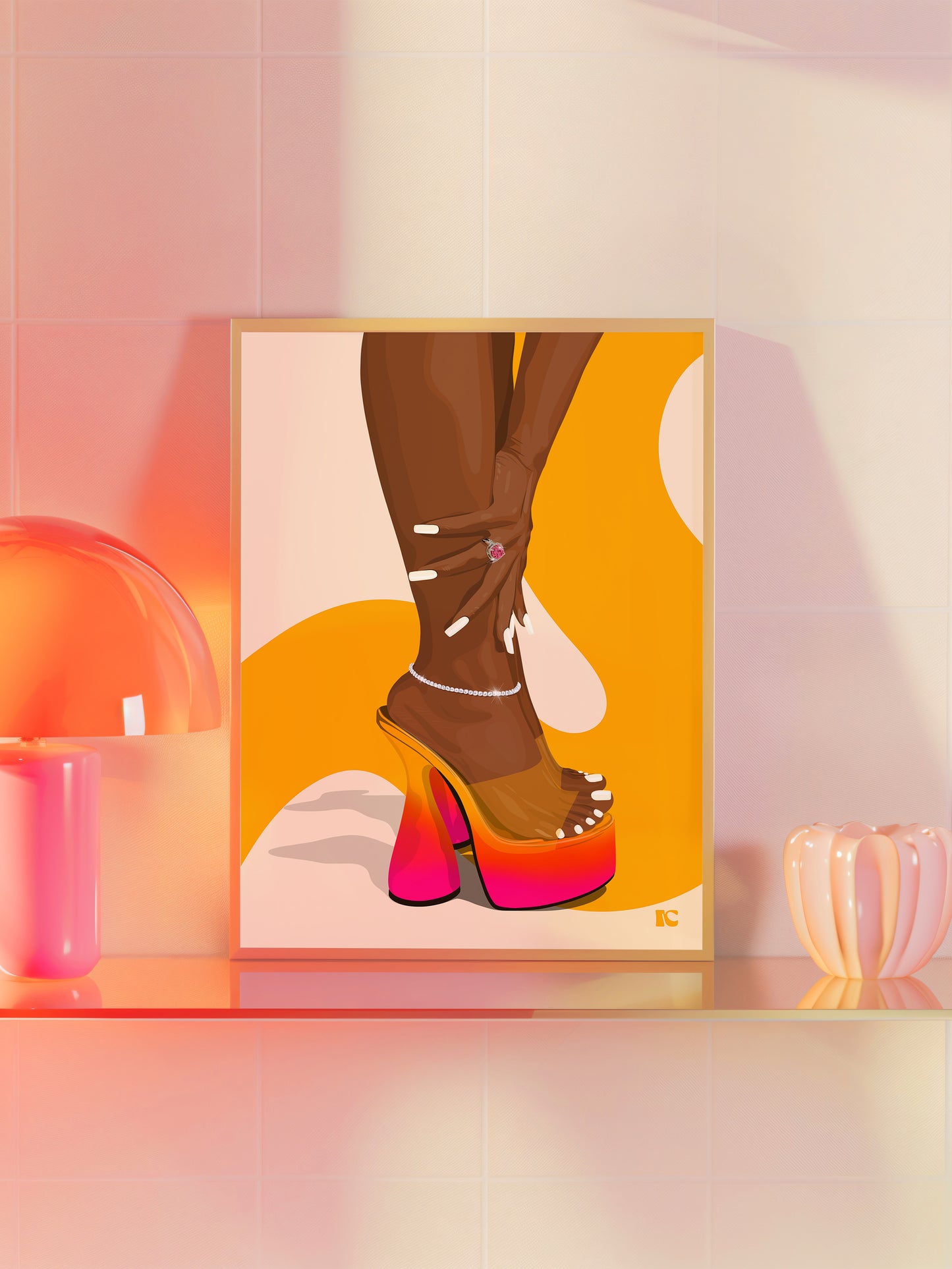 'Summer Glam' Print